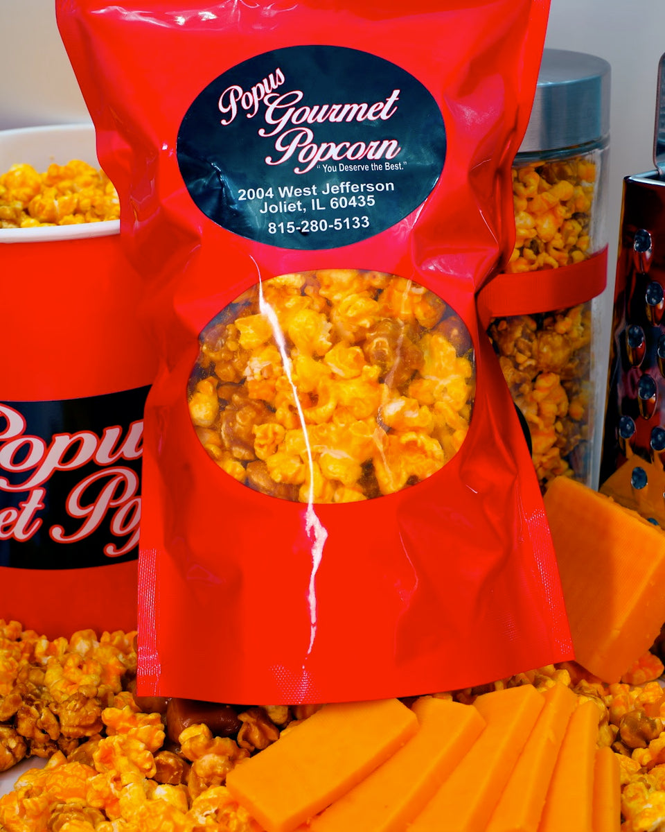 Popus Red Bag - Full Size Popcorn – Popus Gourmet Popcorn