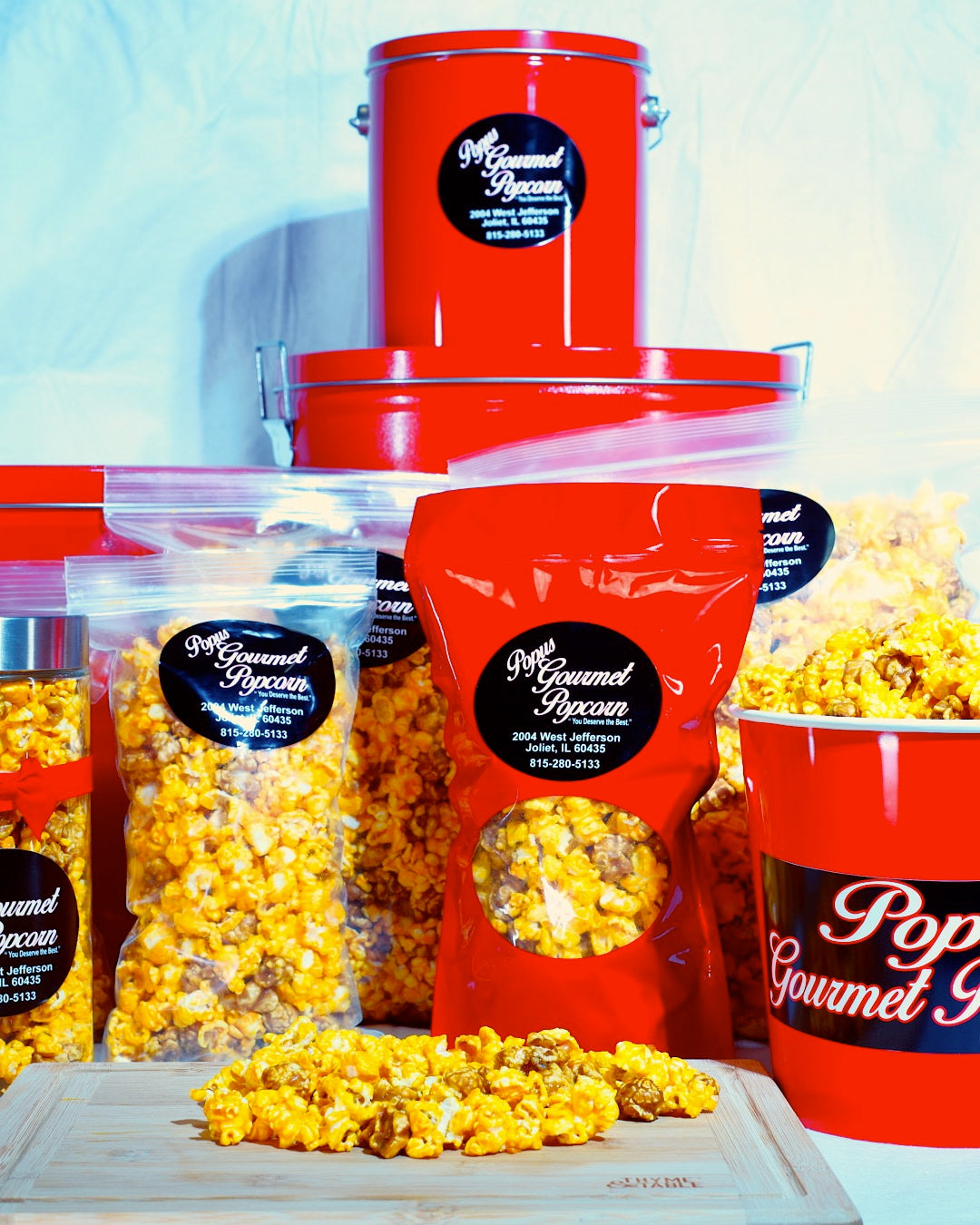 Popus Red Bag - Full Size Popcorn – Popus Gourmet Popcorn